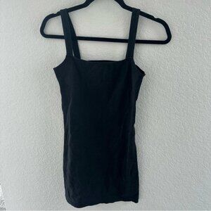Brandy Melville black strappy mini dress